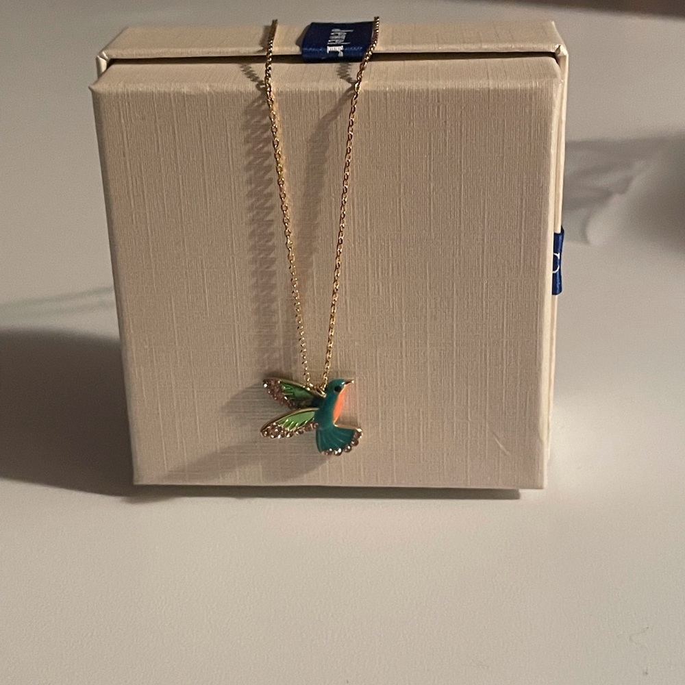 Retired Kate Spade hummingbird necklace NWT - Picture 5 of 9